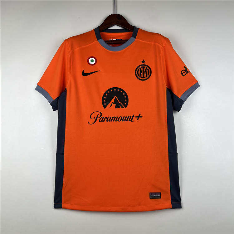 2324 Inter Milan Third Orange Soccer Jersey Football Shirt - Official