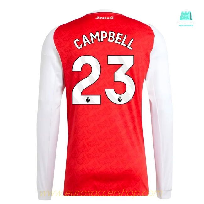 2025-2026 Arsenal Long Sleeve Home Shirt (Campbell 23)