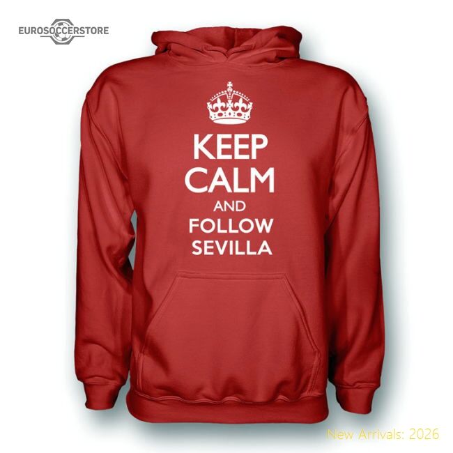 Supporter Genuine Keep Calm And Follow Sevilla Hoody (Red)