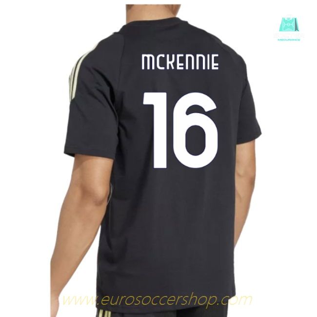 2025-2026 Juventus Training Tee (Black) (McKennie 16)