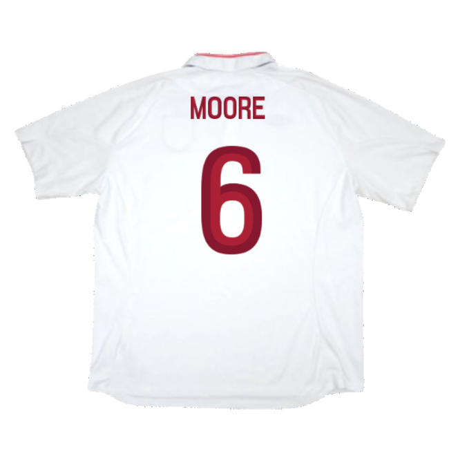 Licensed 2012-2013 England EURO Home Jersey (Moore 6)