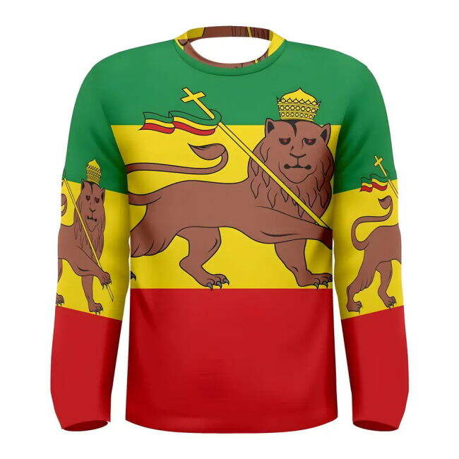 Top-Tier Performance-Driven Ethiopia Flag Long Sleeve Sublimated