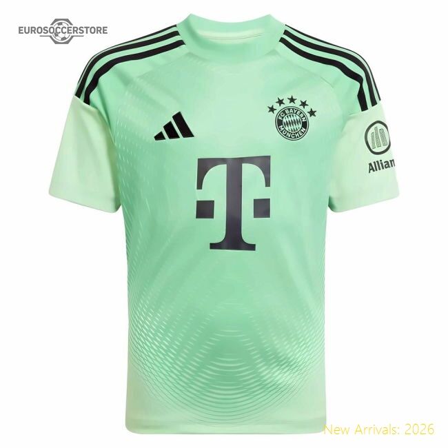 2025-2026 Bayern Munich Home Goalkeeper Shirt (glory Mint) - Kids