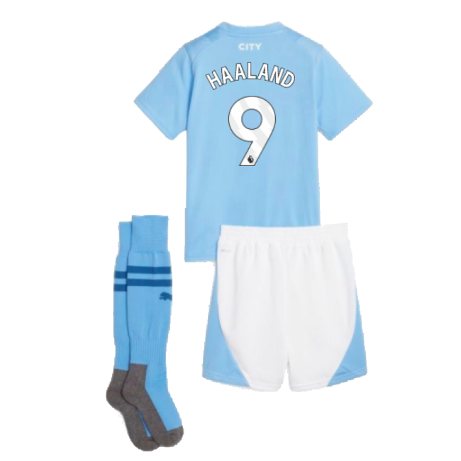 High-Quality 2023-2024 Man City Main Mini Kit HAALAND 9