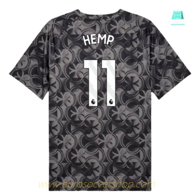2025-2026 Man City Warm Up Jersey (Black) (Hemp 11)