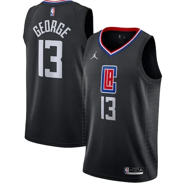 Paul George LAC Durable Swingman Jersey - Black - Licensed Product