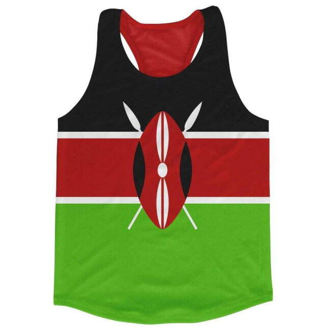 Kenya Flag Running Vest