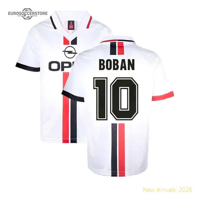 Premium Away Ac Milan Boban Jersey 2023-2024 Durable Kappa Kombat