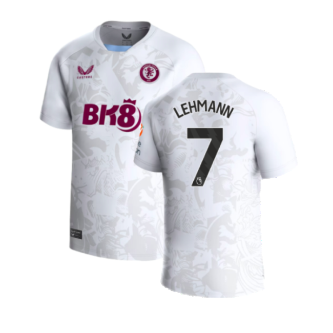 Match Quality Football Aston Villa Away Shirt Lehmann #7 Modern St...