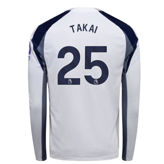 2025-20 Tottenham Home Shirt with Takai 25 L M S