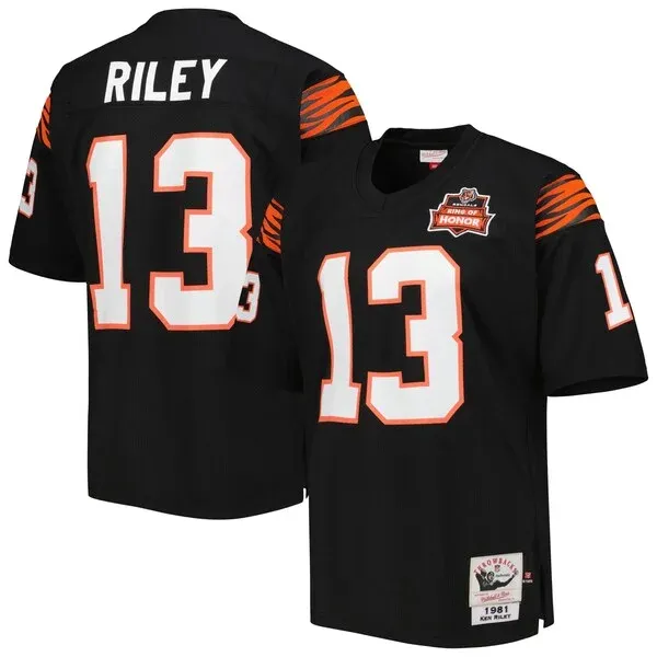 None Ken Riley  Jersey - Black | NFL Player Jersey | NFL Football