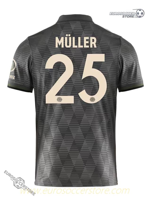 FC Bayern Munich Oktoberfest Edition Müller #25 Football Jersey 2024-2025 Season