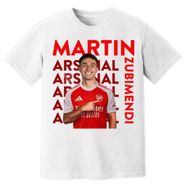 Martin Zubimendi Arsenal New Signing official style T-Shirt (Men