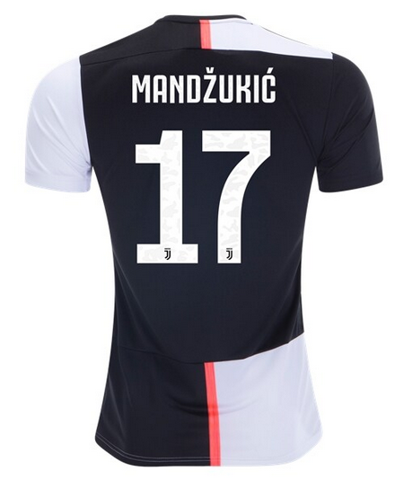 2019-20 JUVENTUS HOME MARIO MANDZUKIC 17 SOCCER JERSEY SHIRT -