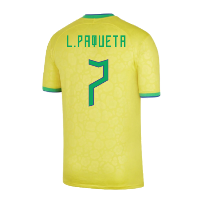 Brazil Football Squad Sleek Home Football Shirt