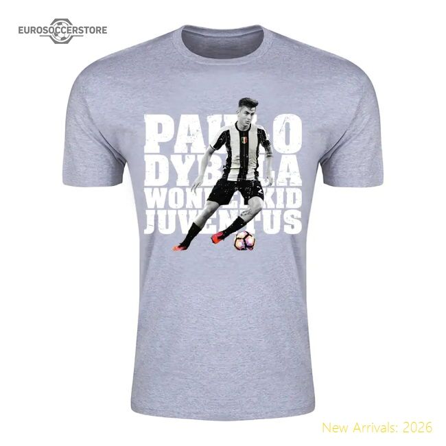 Exceptional Paulo Dybala Juve Wonderkid Supporter Tee (grey) - Kids