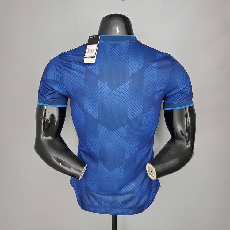 Manchester United 21-22 Away Blue Soccer Jersey Football Shirt Player