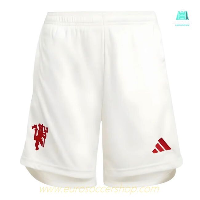 2023-2024 Man Utd Third Shorts (White) - Kids