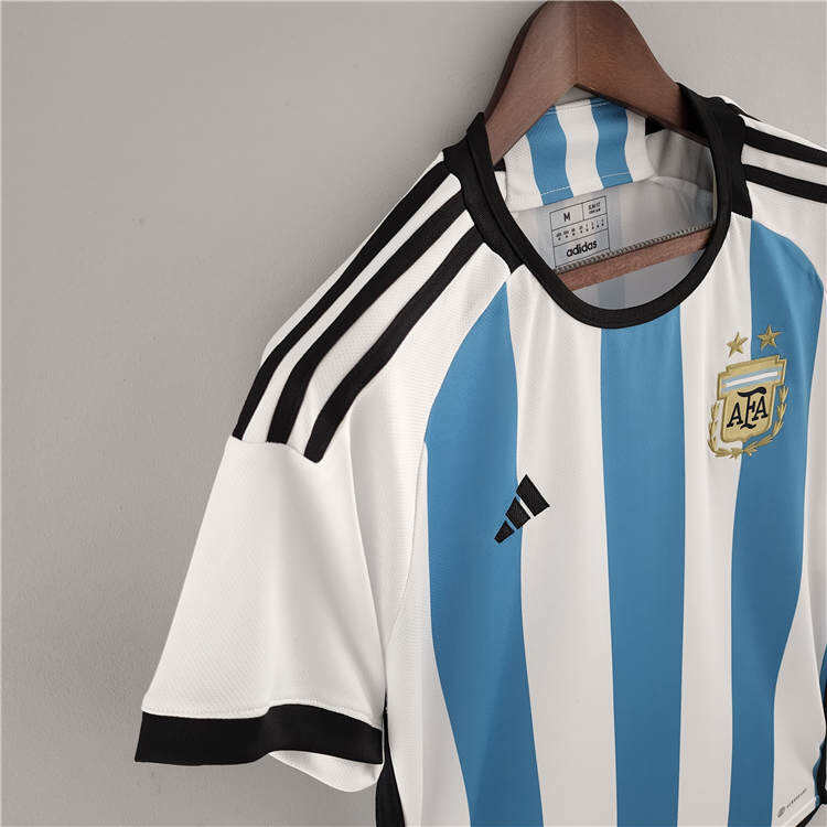 Argentina World Cup 2022 Home White Soccer Jersey Football Shirt -