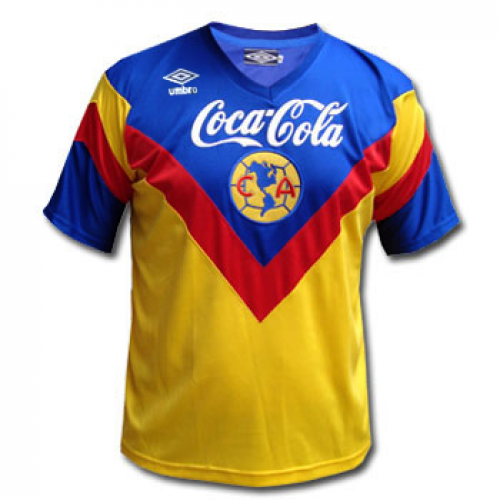 Club America Home 9394 Retro Soccer Jeresy Shirt - Official Replica