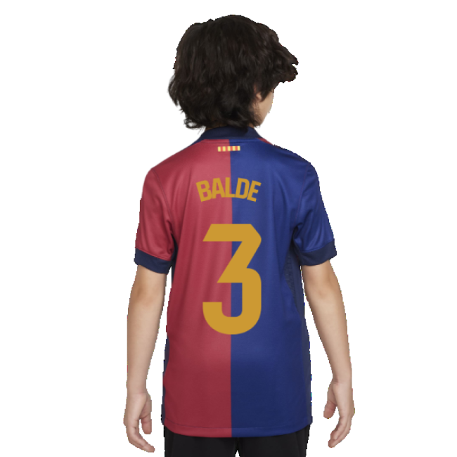 Kids New Barcelona Home Soccer Jersey 2024-2025