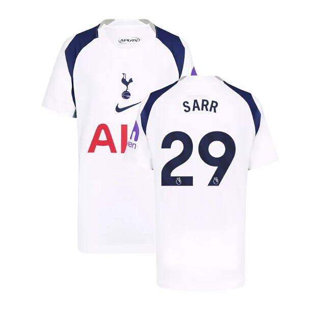 Stylish Spurs 2025-2026 Tottenham Hotspur Home Shirt (Kids) (Sarr 2...