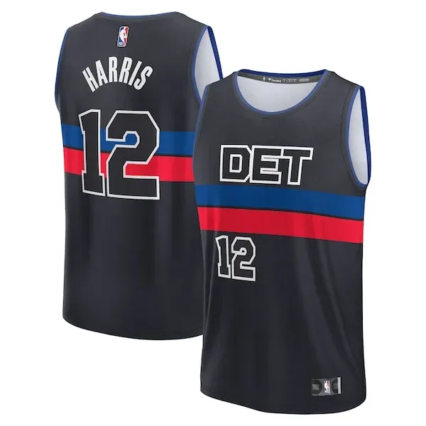 Tobias Harris DET Fast Break Jersey - stylish top-tier - Black