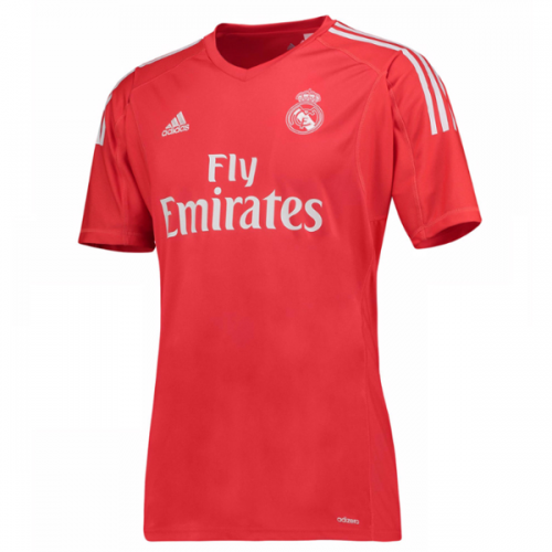 Real Madrid Goalkeeper 201718 Red Soccer Jersey Shirt - Official