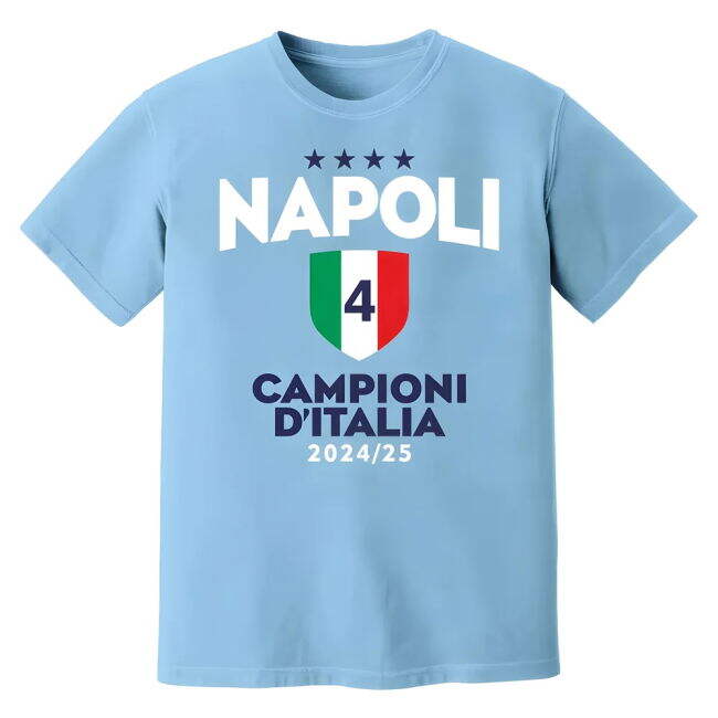 Napoli Champions Scott McTominay T-Shirt - Sky