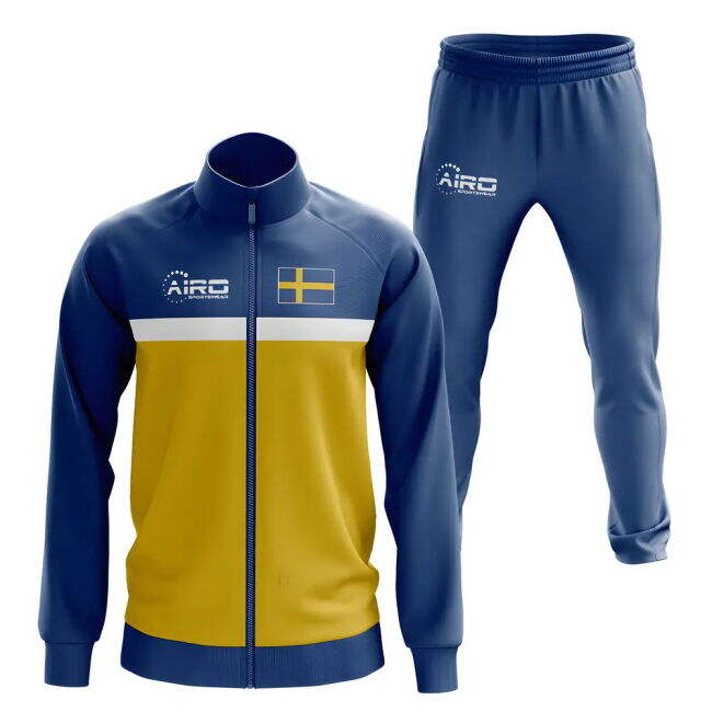 Sweden Concept Football Tracksuit (Blue)