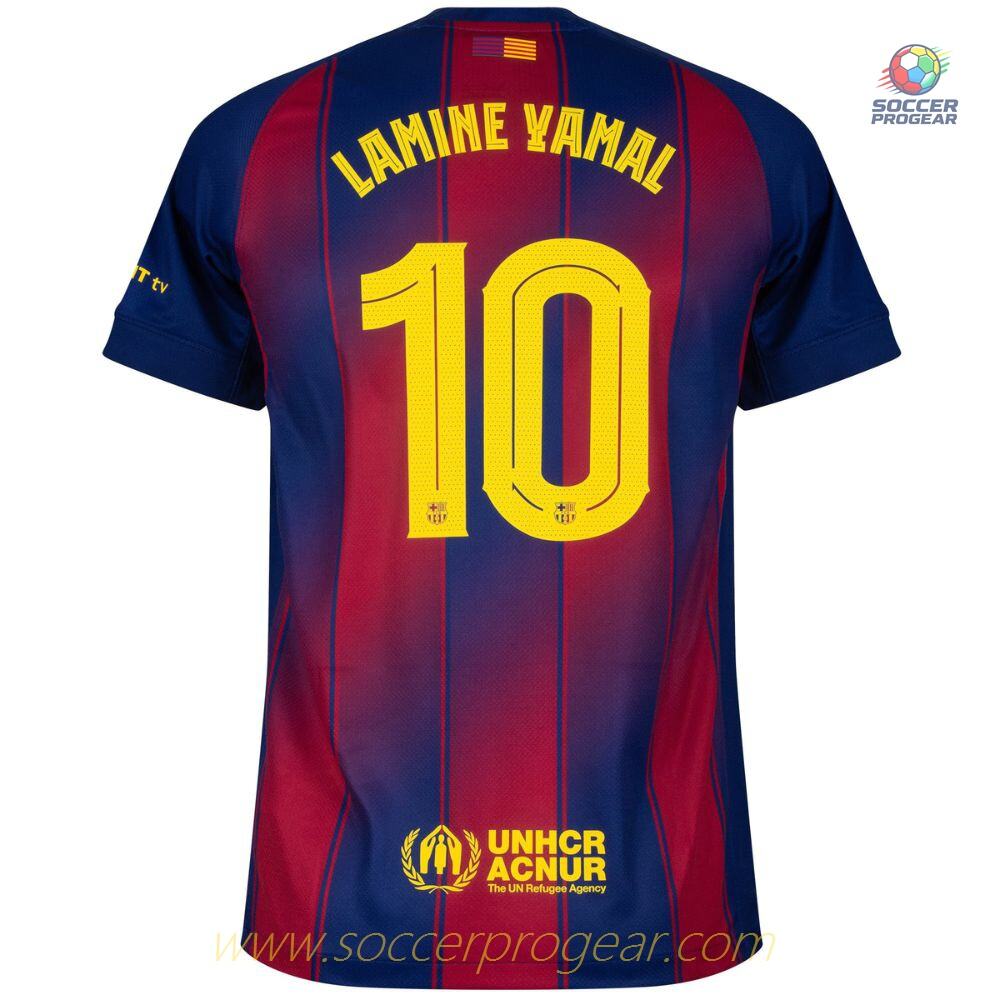 Barca Home Children Football Jersey 2025-2026 Season Lamine Yamal 10