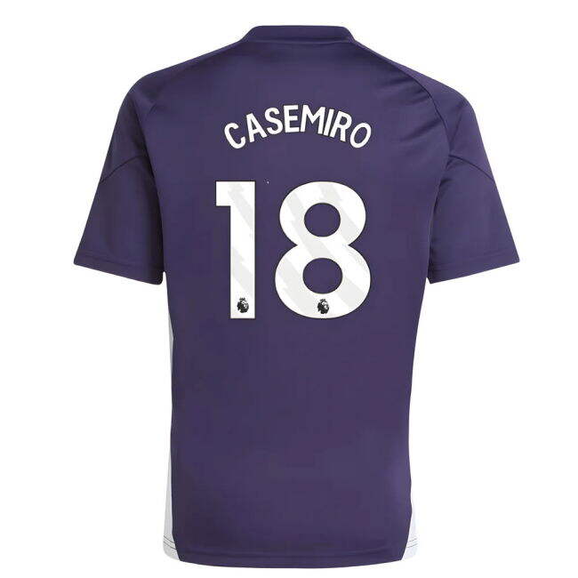 2025-2026 Man Utd Training Jersey (Aurora Plum) - Kids (Casemiro 18)