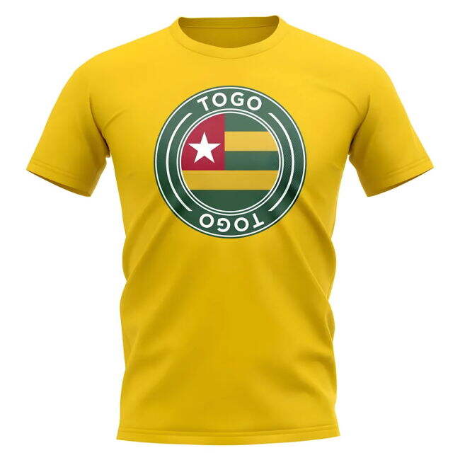 Exclusive-Design World-Class Togo Football Badge T-Shirt (Yellow)