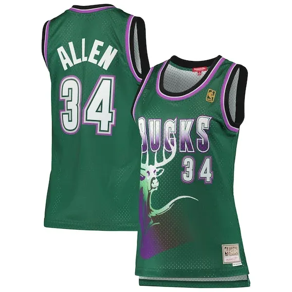 Ray Allen MIL Swingman Jersey - top-tier player-jersey - Green