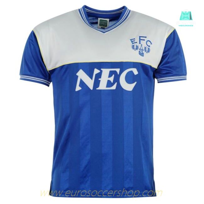 Score Draw Everton 1986 Home Shirt (Your Name)