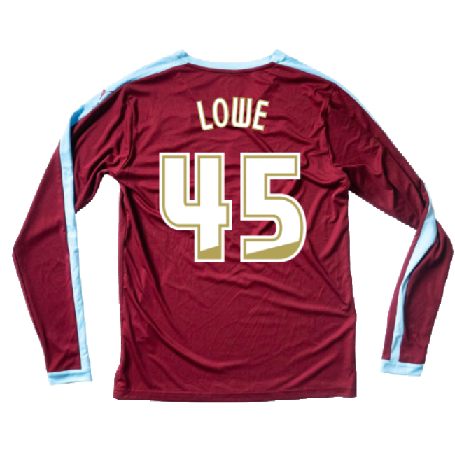 Fan Gear Burnley Long Sleeve Home Shirt Excellent S Lowe #45 Durab...