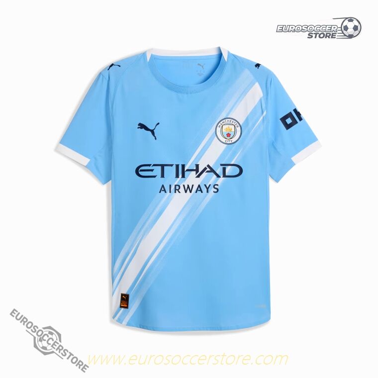 2025-26 Season Manchester City Home Football Shirt (Player's Edition)