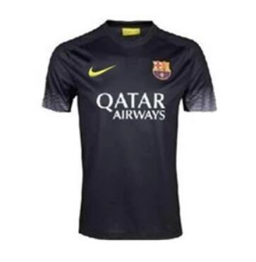 13-14 Barcelona Goalkeeper Black ShirtPlayer Version - Official
