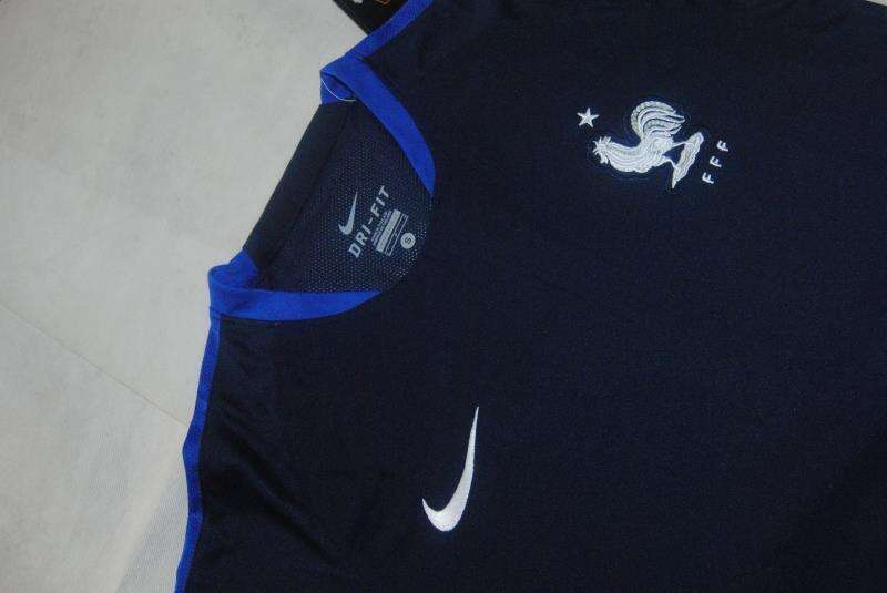 France 2016 Euro Navy Training Shirt - Official Replica 15663