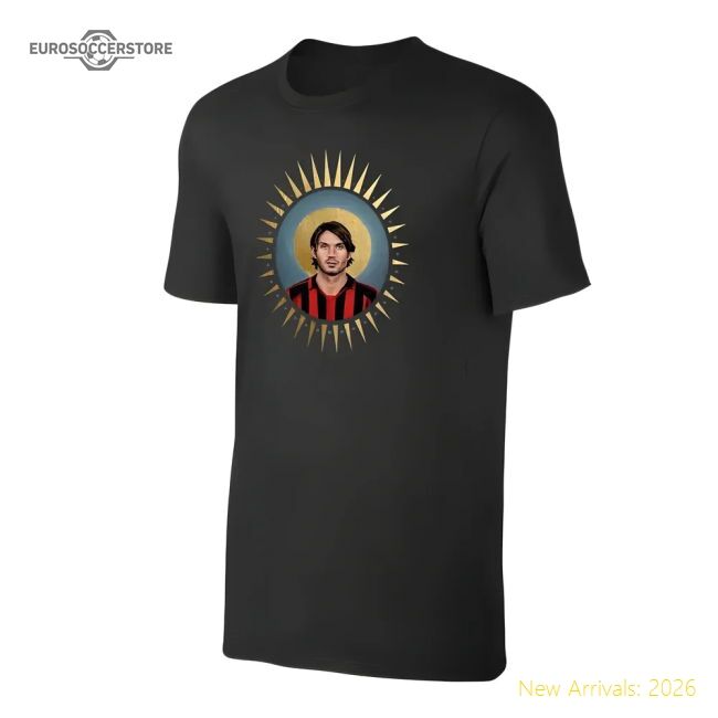 Milan Holy Maldini T-shirt - Black - Fan Collection - Match Quality