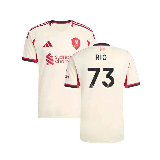 Stylish Liverpool 2025-2026 Liverpool Away Shirt (Rio 73) for Suppo...