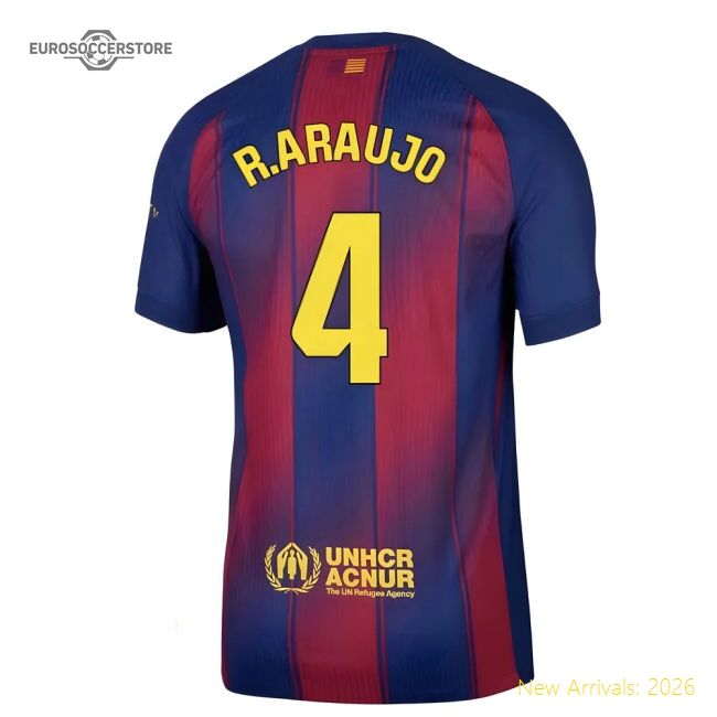 Authentic Barcelona Home R.araujo Jersey 2025-2026 Durable