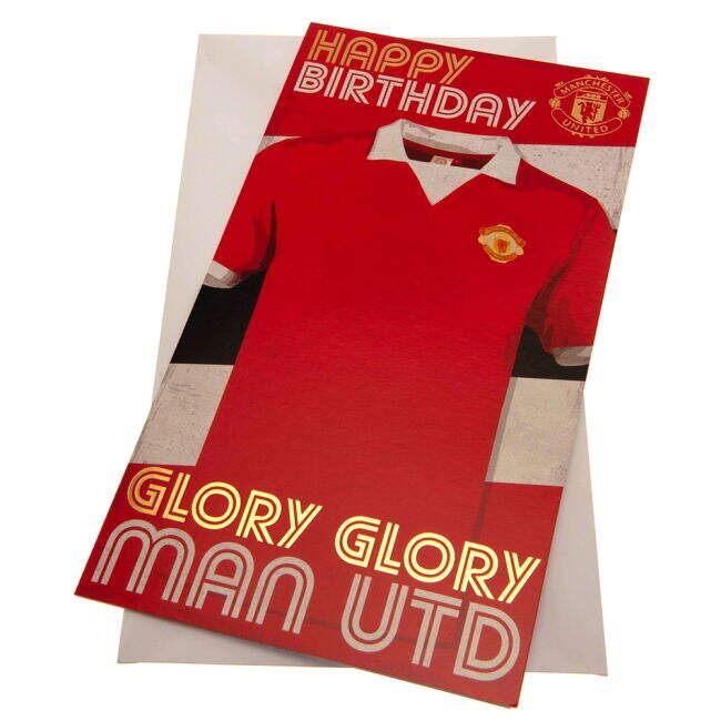 Manchester United FC Retro Shirt Birthday Card (Limited Edition)