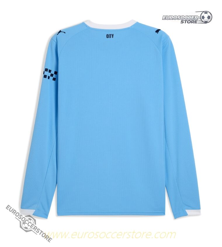 25-26 Season Manchester City Home Long-Sleeve Football Jersey