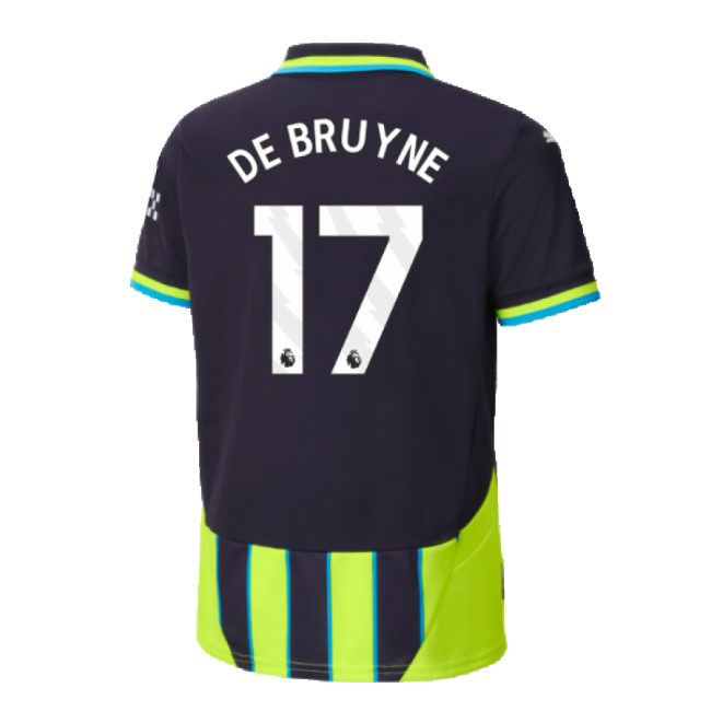 Professional Man City Bruyne 17 2024 2024-2025 Man City Away Shirt ...