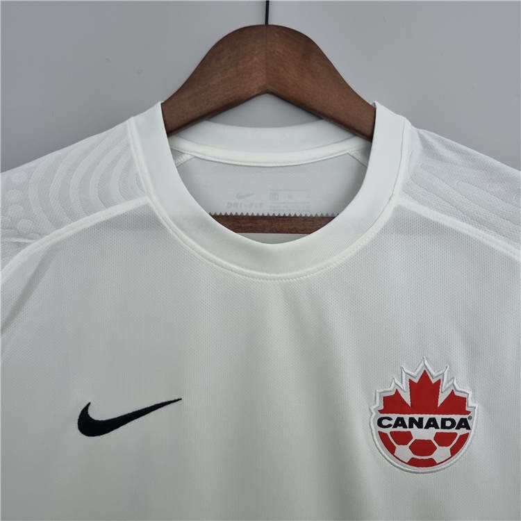 Canada World Cup 2022 Away White Soccer Jersey Soccer Shirt - World