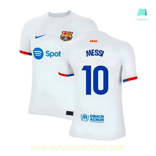 2023-2024 Barcelona Away Shirt (Kids) (Messi 10)