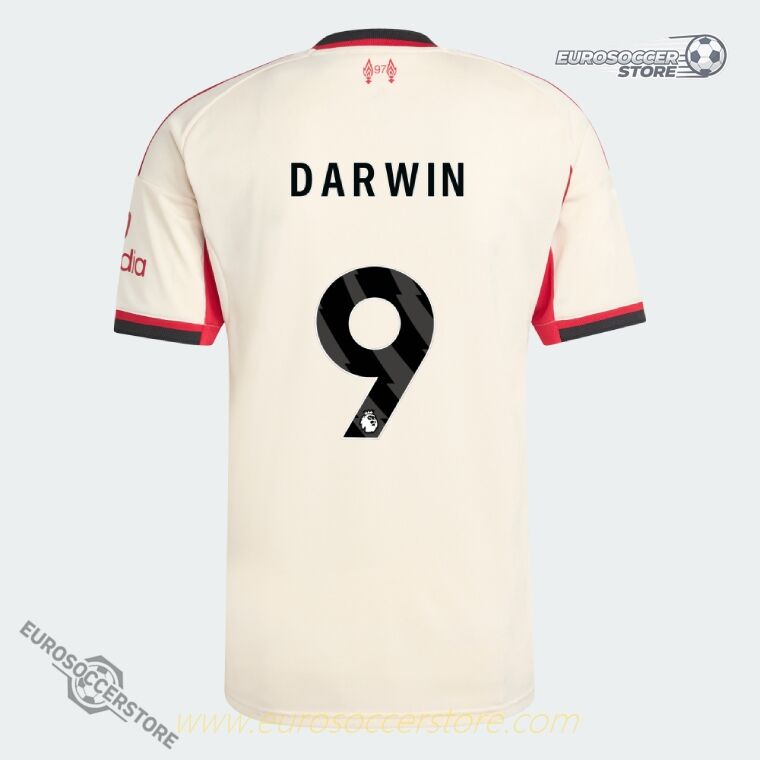Away Jersey 9 DARWIN for Liverpool 25-26 Season