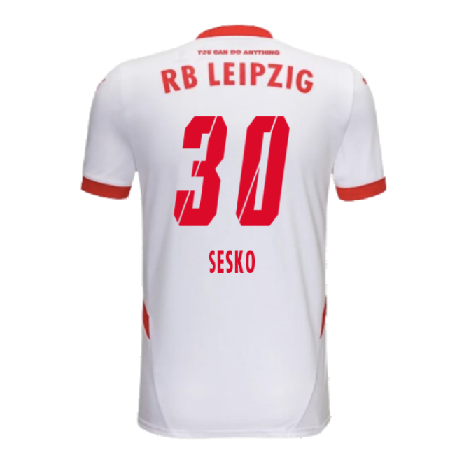 Leipzig Red Bull Leipzig Home Shirt Kids Sesko #30 Professional Gr...