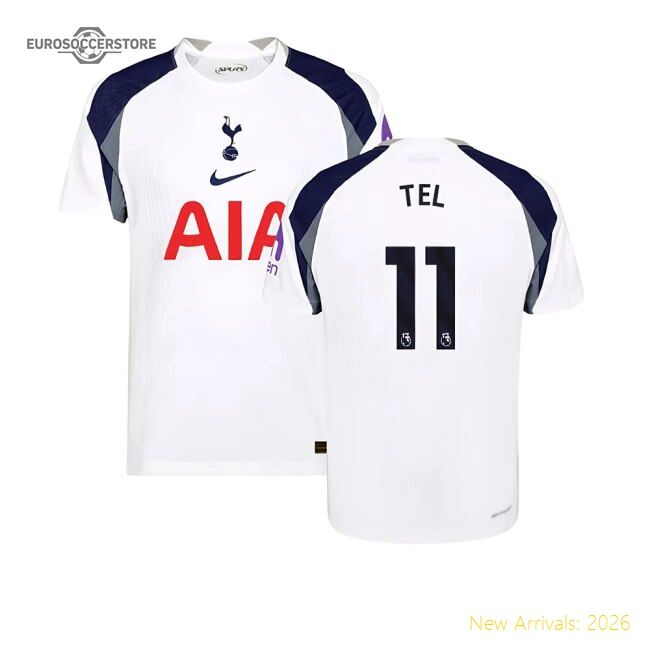 2025-2026 Thfc Hotspur Authentic Home Shirt (tel 11) - Great Value